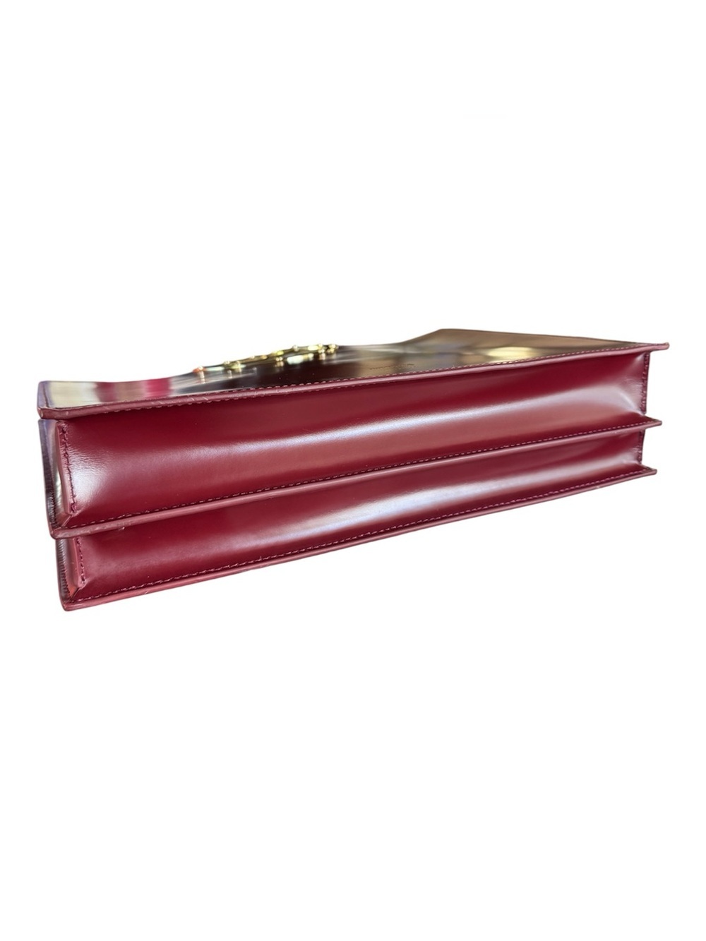 KITAYAMA x H.A.N Triton Burgundy Architectural Leather Tote Bag - Picture 11 of 16